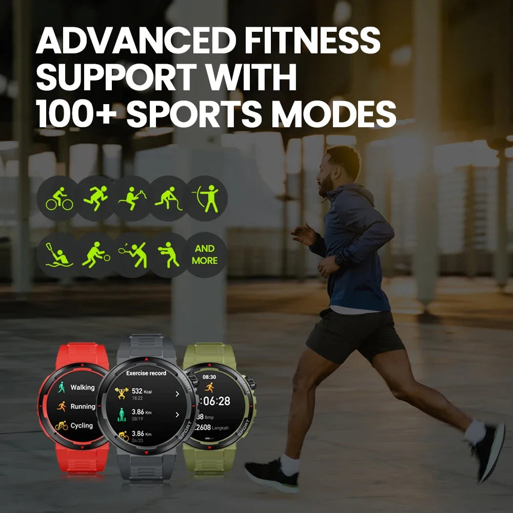 New Zeblaze Ares 3 Plus 1.43'' HD AMOLED Display Voice Calling Smartwatch New 3D Interactive Health&Fitness Tracking Smart Watch