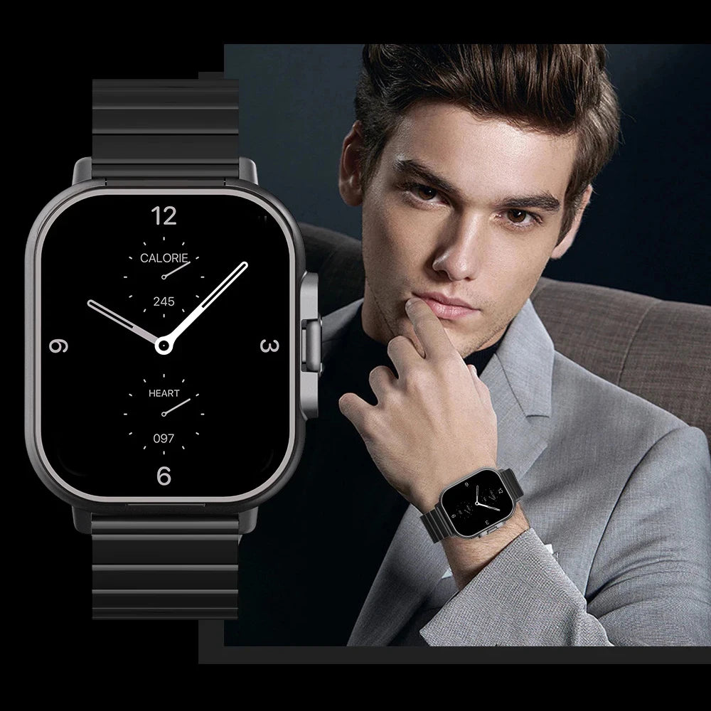 Smart Watch D8 TWS 2-in-1 Earphones Bluetooth Call NFC Heart Rate and Blood Pressure Health Monitoring Earphones Play Music