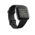 Fitbit Versa 2 Gesundheits- und Fitness-Smartwatch mit Herzfrequenz, Musik, integriertem Alexa, Schlaf- und Schwimm-Tracking, Schwarz/Carbon