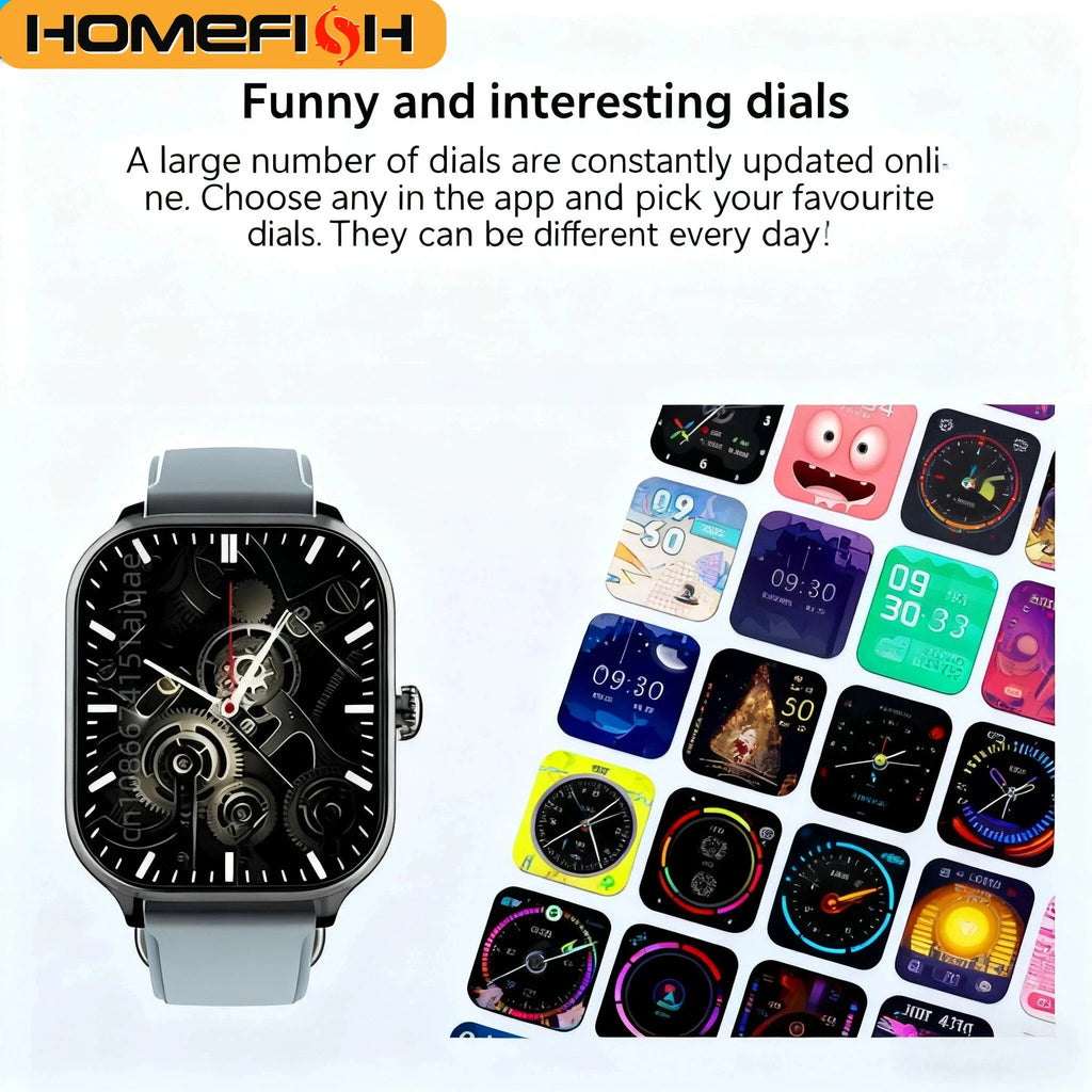 Intelligente Uhr Bluetooth Anruf Fernfotografie Schlafüberwachung Mehrere Sportmodi Herzfrequenz Blut