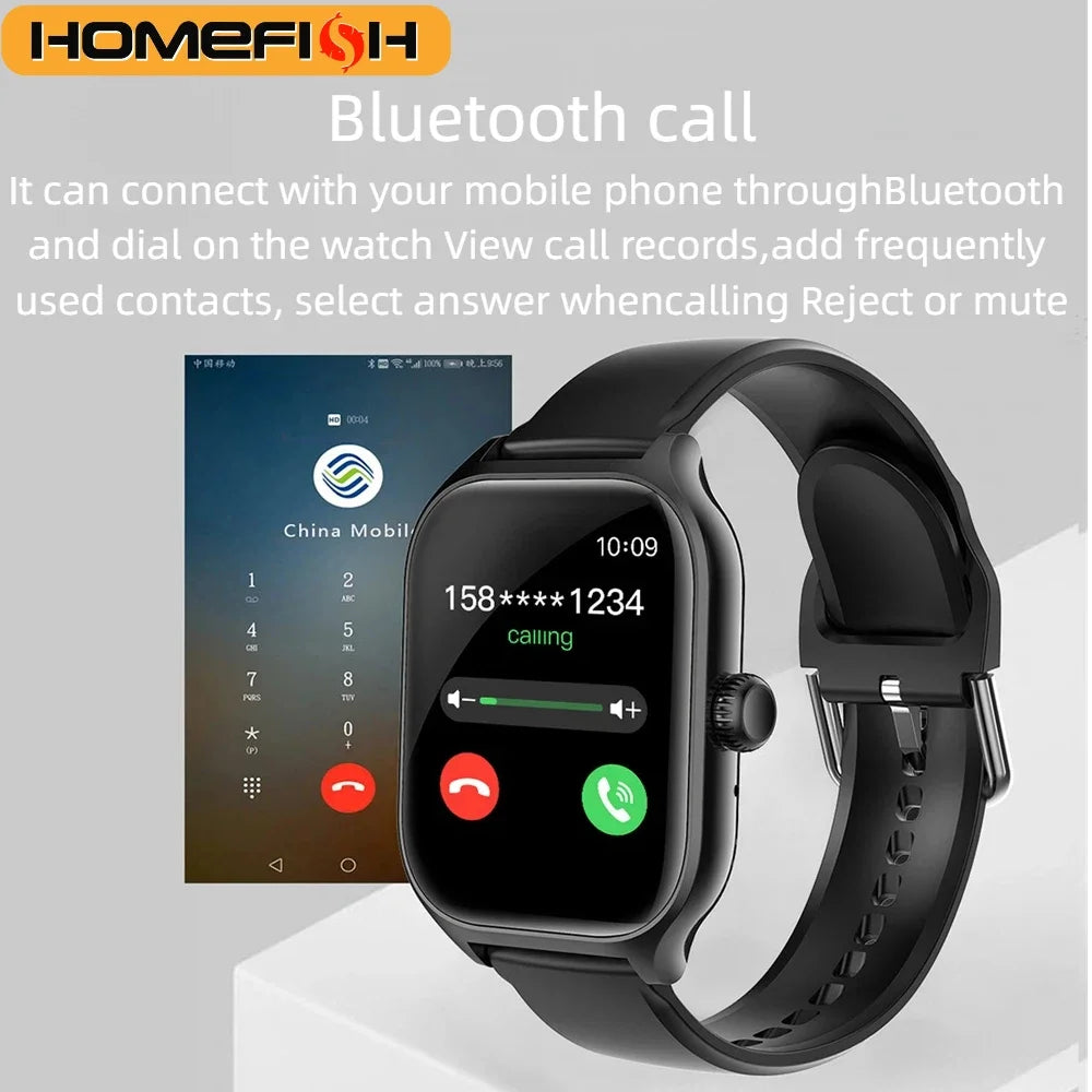 Intelligente Uhr Bluetooth Anruf Fernfotografie Schlafüberwachung Mehrere Sportmodi Herzfrequenz Blut