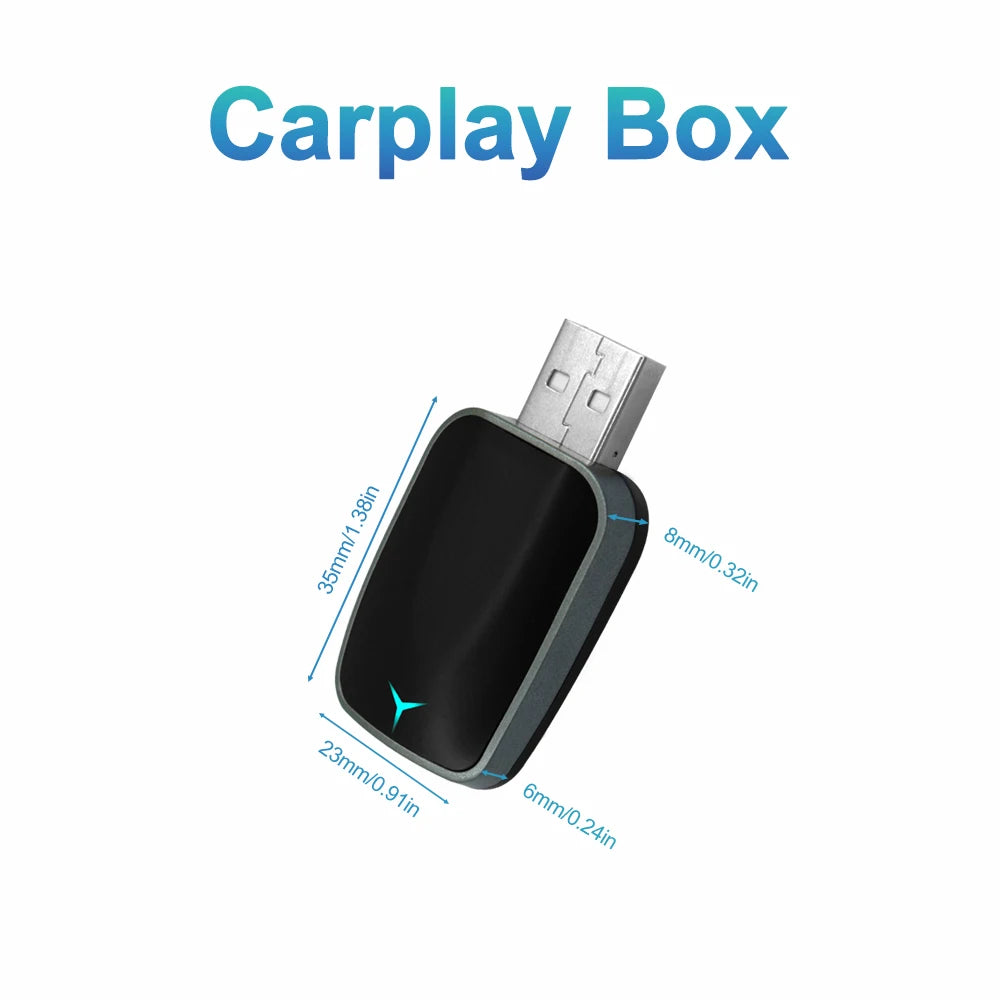 2025 NEU 2-in-1 Wireless Carplay AI Box Android Auto Plug & Play Anwendbar zur Umrüstung von originalem kabelgebundenem Carplay auf Wireless