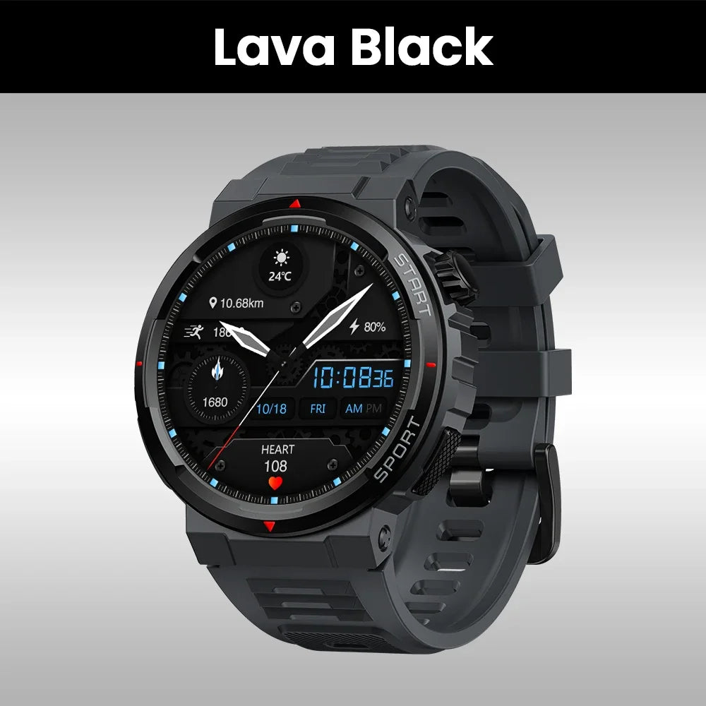 New Zeblaze Ares 3 Plus 1.43'' HD AMOLED Display Voice Calling Smartwatch New 3D Interactive Health&Fitness Tracking Smart Watch