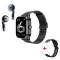 Smart Watch D8 TWS 2-in-1 Kopfhörer Bluetooth-Anruf NFC Herzfrequenz- und Blutdrucküberwachung Kopfhörer Musikwiedergabe