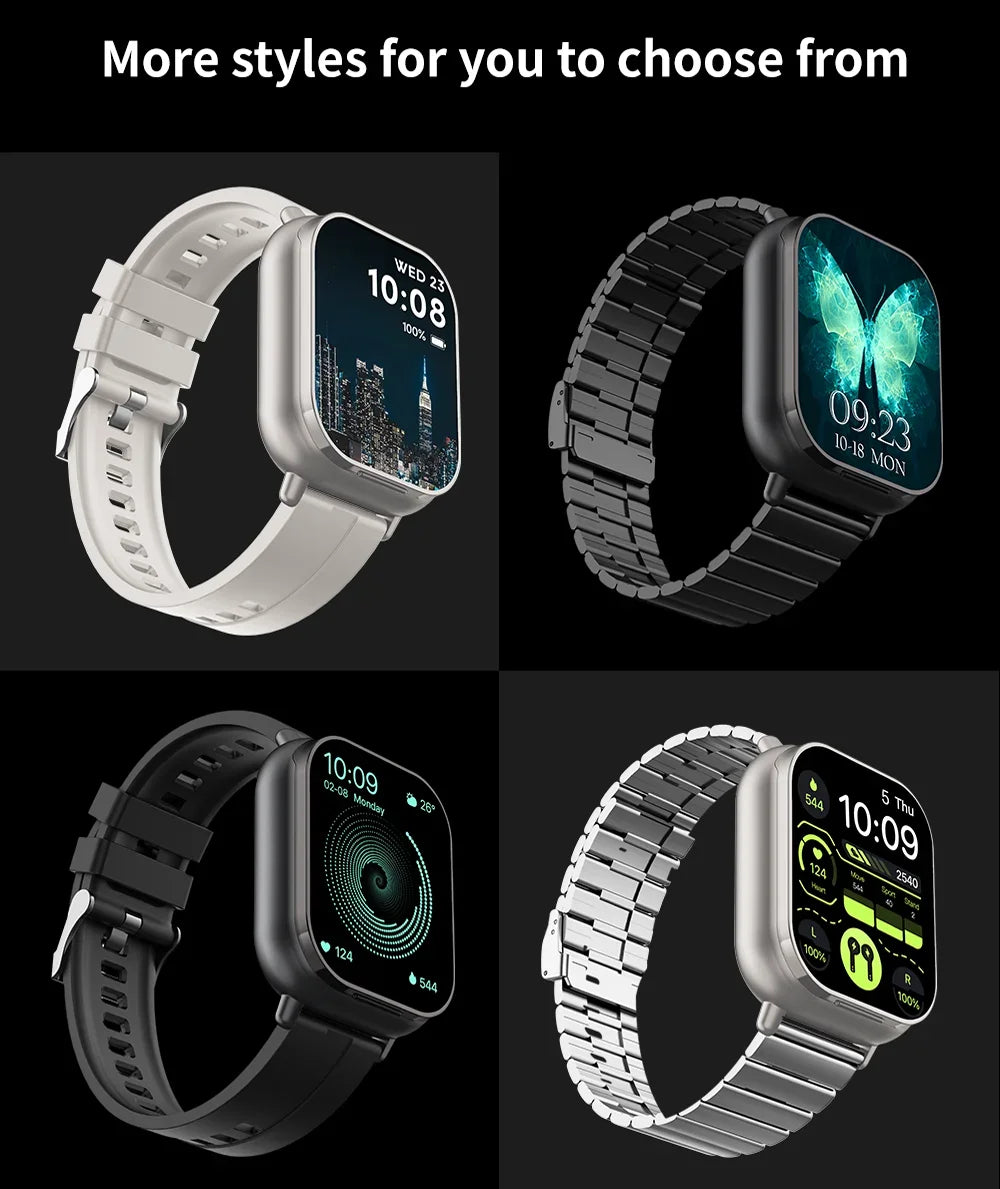 Smart Watch D8 TWS 2-in-1 Earphones Bluetooth Call NFC Heart Rate and Blood Pressure Health Monitoring Earphones Play Music