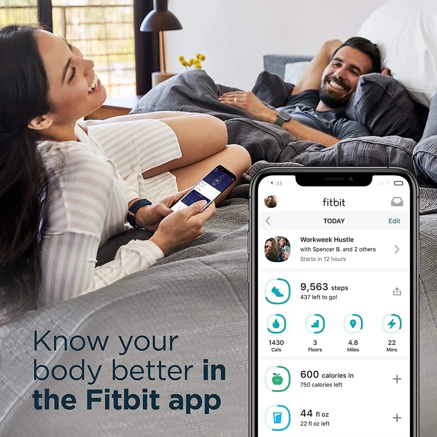 Fitbit Versa 2 Gesundheits- und Fitness-Smartwatch mit Herzfrequenz, Musik, integriertem Alexa, Schlaf- und Schwimm-Tracking, Schwarz/Carbon